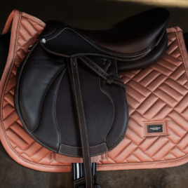 Equestrian Stockholm Coral Jump Saddle Pad