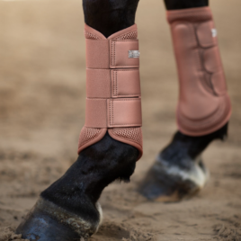 Equestrian Stockholm Coral Mesh Brushing Boots