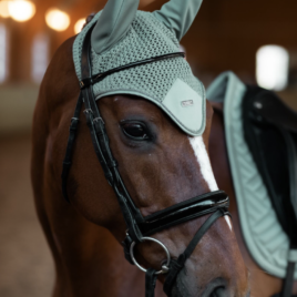 Equestrian Stockholm Mint Ear Bonnet