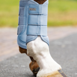 Equestrian Stockholm Midsummer Blue Mesh Brushing Boots