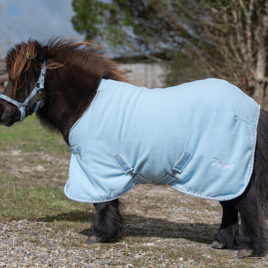 Rhinegold Mini Sorbet Fleece Rug Bubblegum Blue