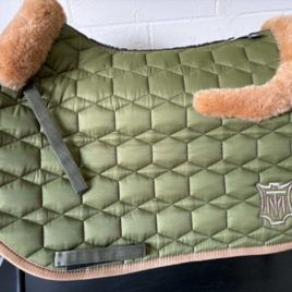 Mattes Olive Sheen Saddle Pad