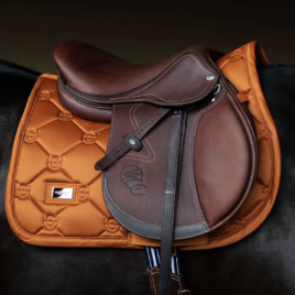 Equestrian Stockholm Chestnut Satin Jump Saddle Pad