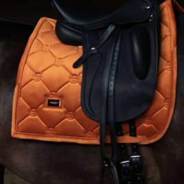 Equestrian Stockholm Chestnut Velvet Dressage Saddle Pad