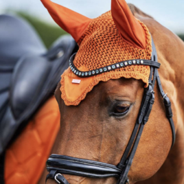 Equestrian Stockholm Chestnut Velvet Ear Net