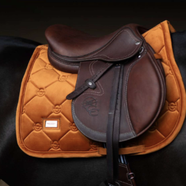 Equestrian Stockholm Chestnut Velvet Jump Saddle Pad
