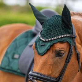 Equestrian Stockholm Sycamore Green Velvet Ear Net